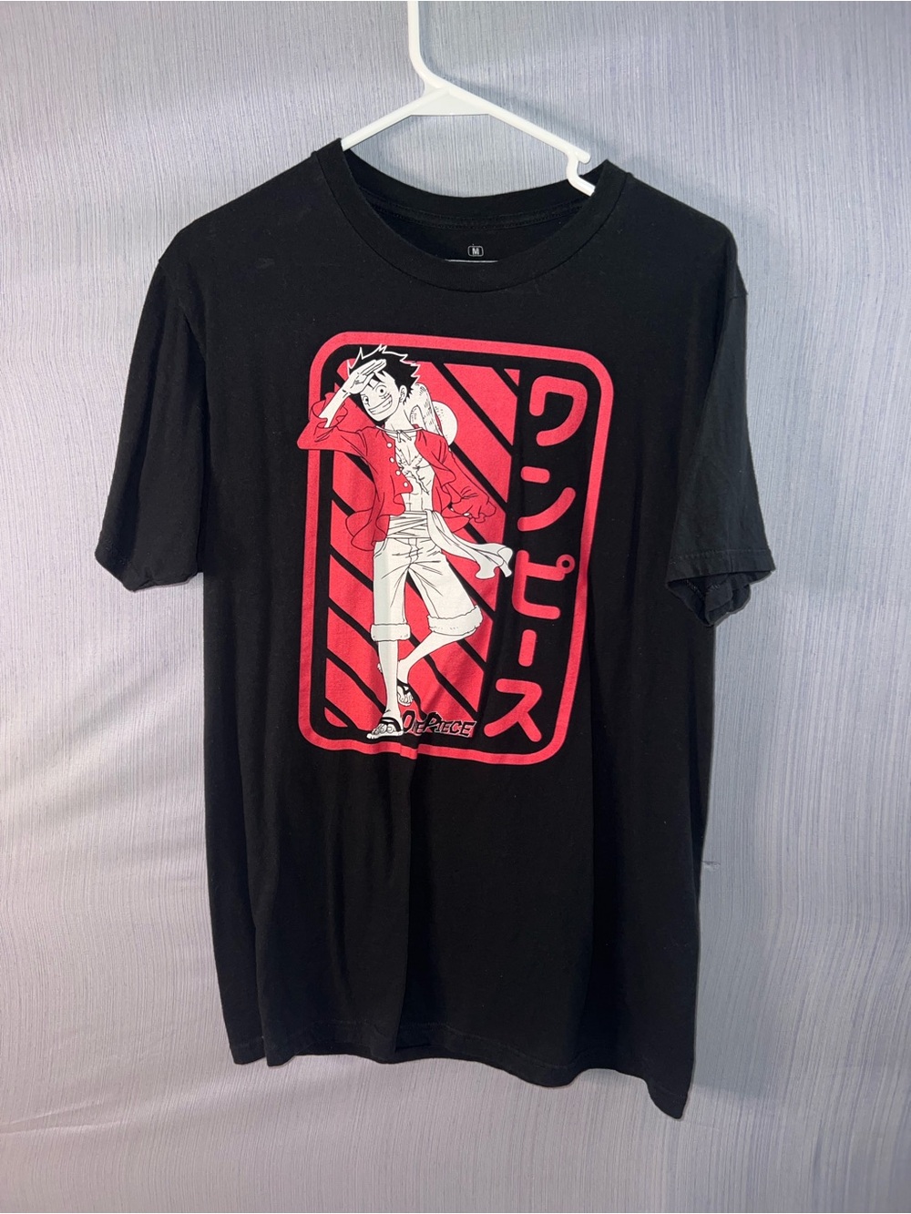 Ripple Junction Black Short-Sleeve Tee with Red Graphic